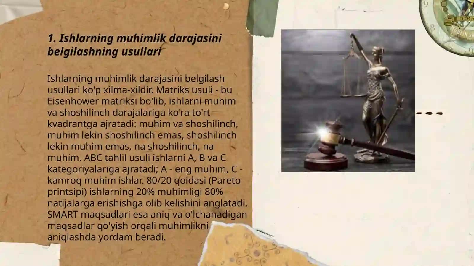 Ishlarning muhimlik darajasinibelgilashning uch usuli 3