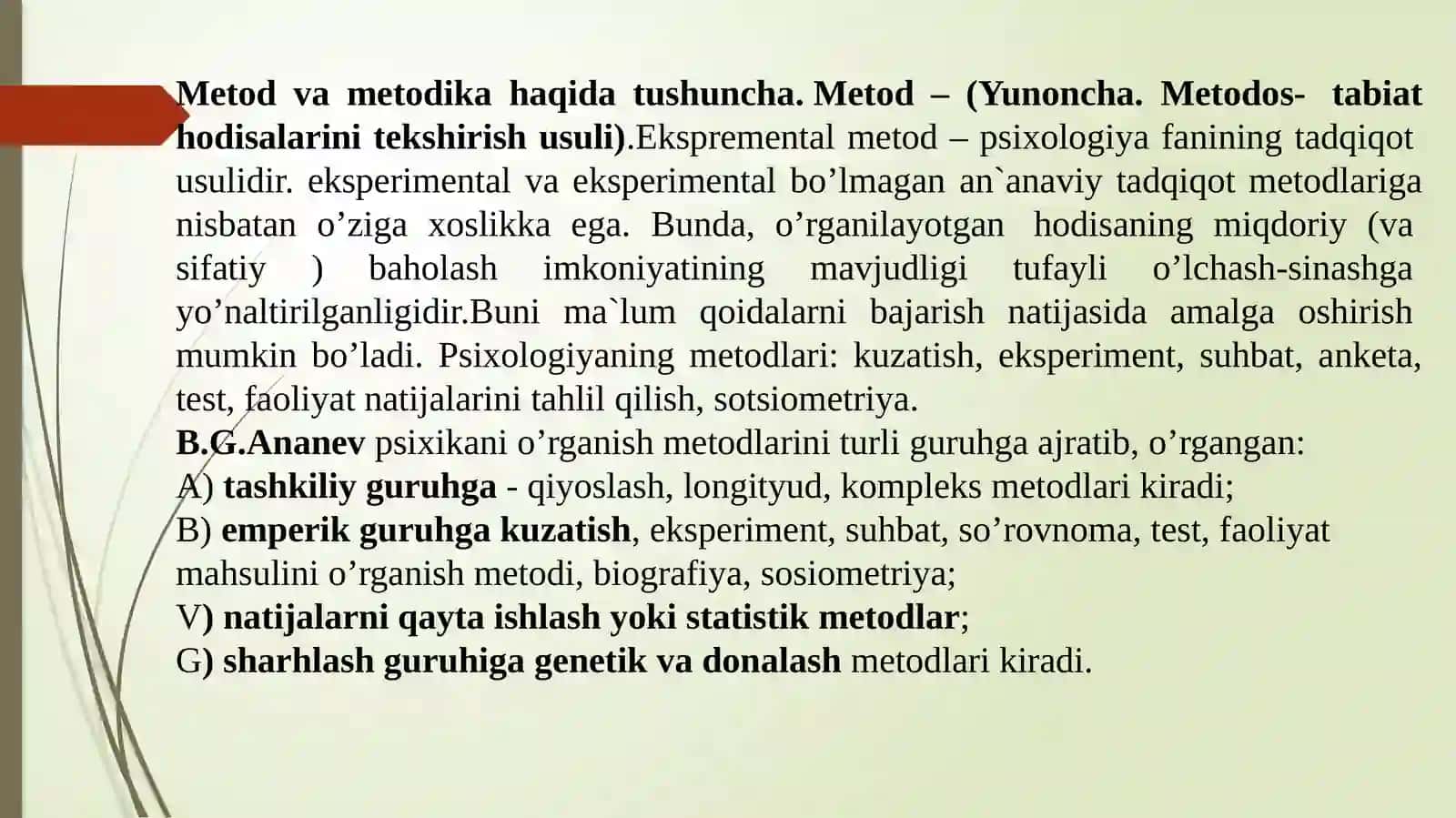 EKSPREMENTALPSIXOLOGIYADA TESTLASHTIRISH 3