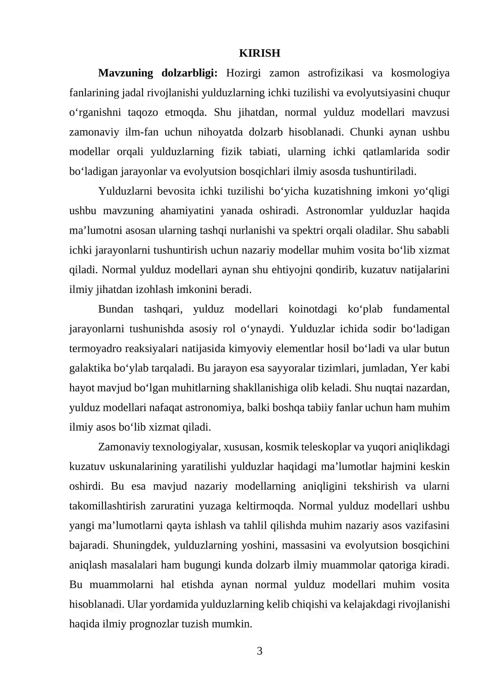 Normal yulduz modellari 3