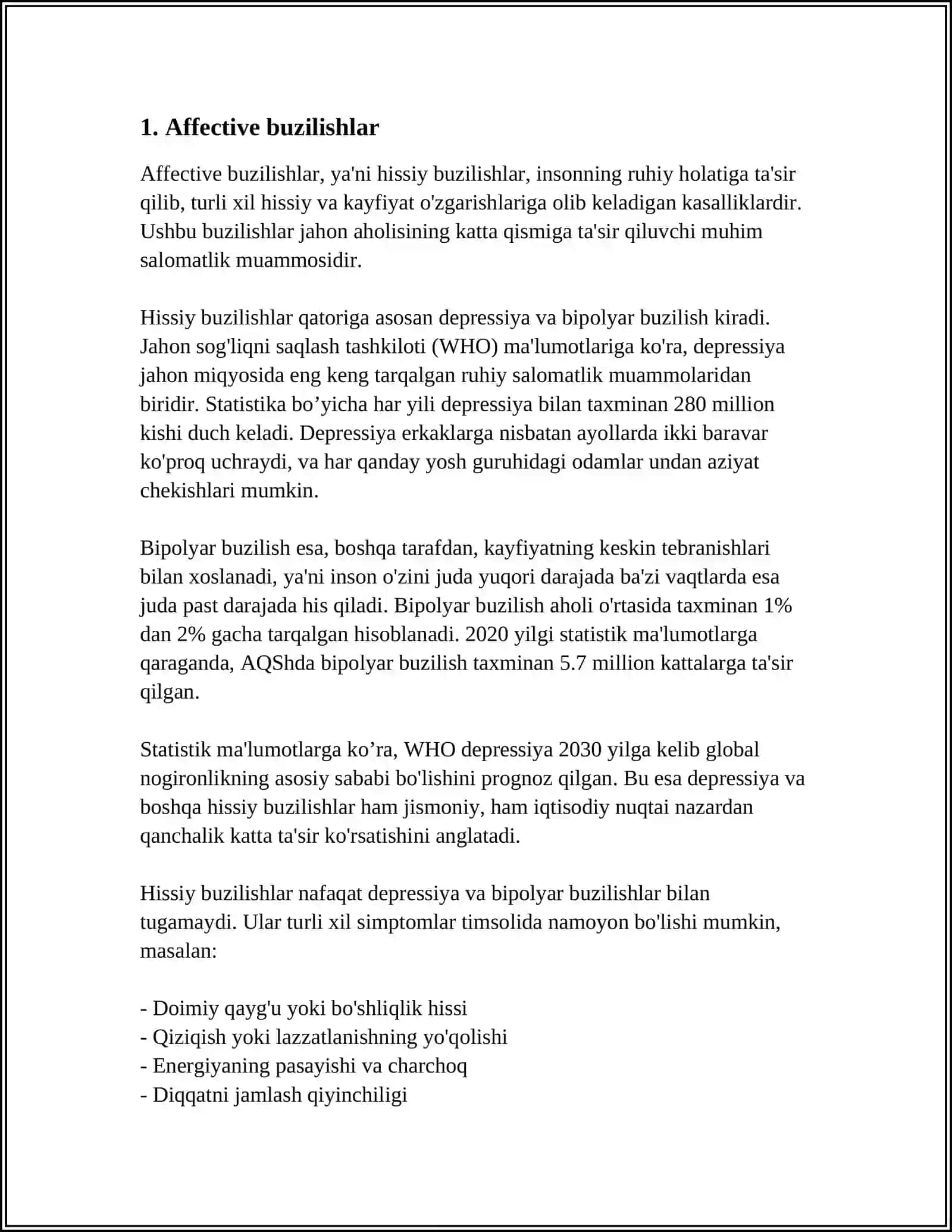 ASOSIY PSIXOPATOLOGIK SINDROMLAR 3