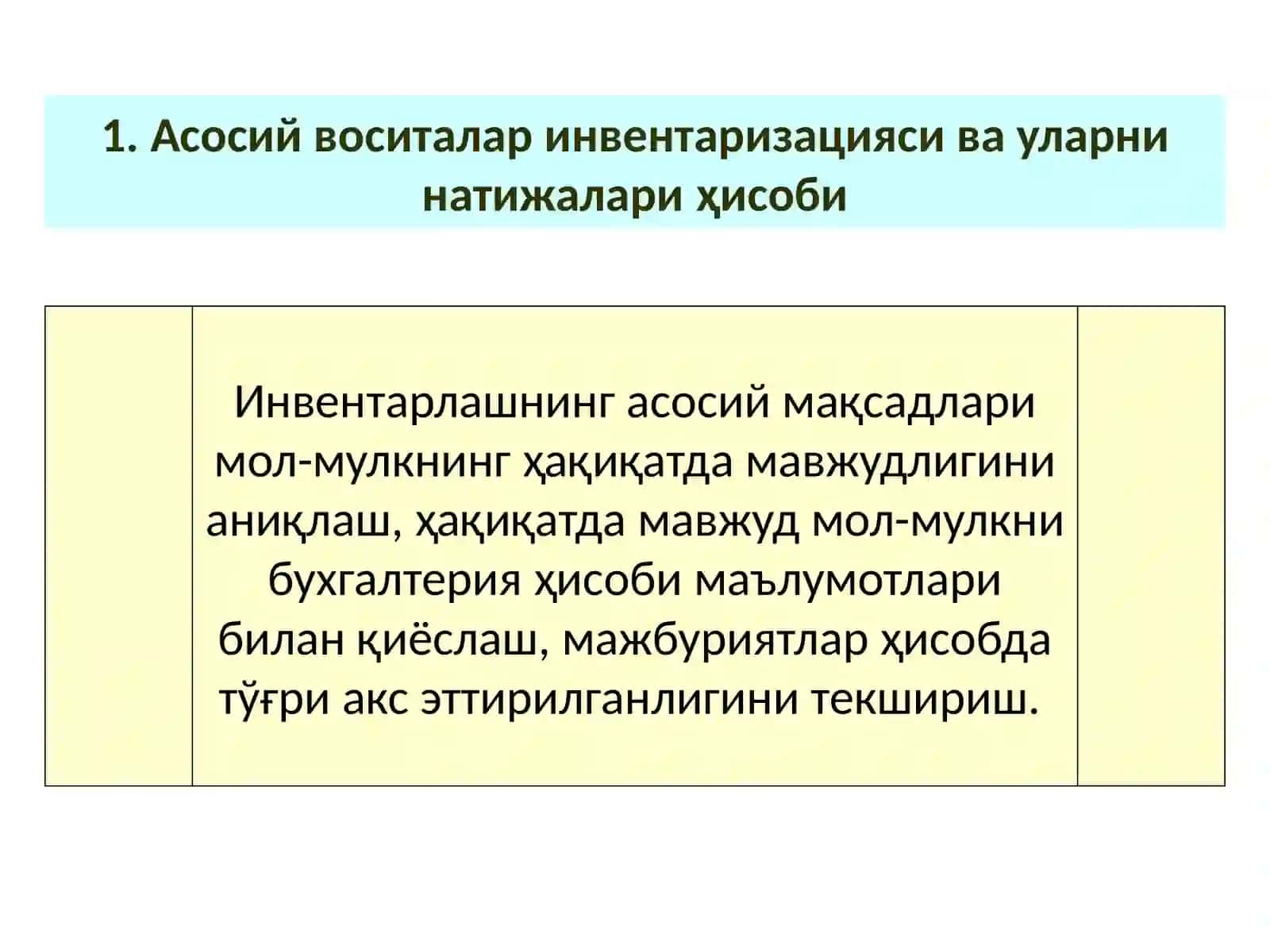 Номоддий активлар ҳисоби 3