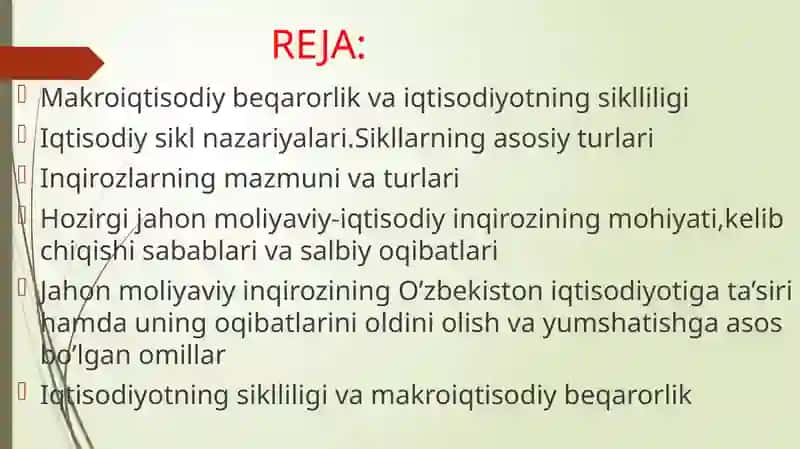 Iqtisodiyotning Siklligivamakroiqtisodiybeqarorlik 3