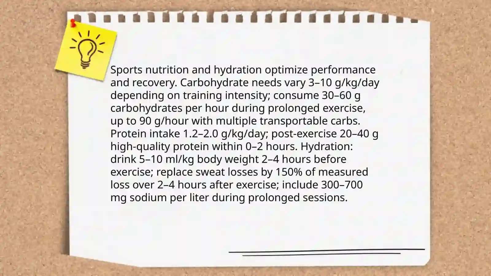 Sports Nutrition and Hydration Plan 3