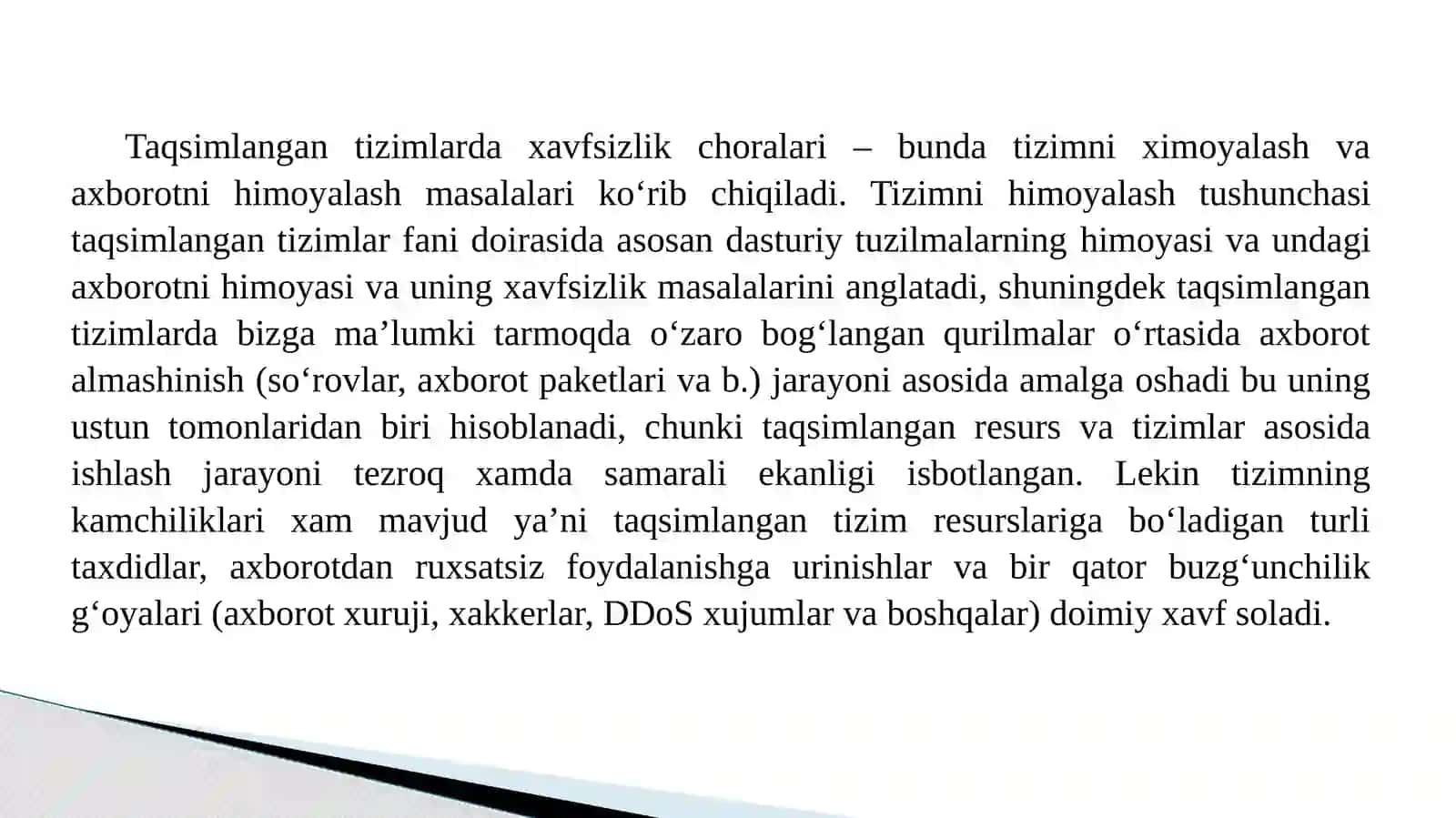 TT larda xavfsizlik masalalari 3