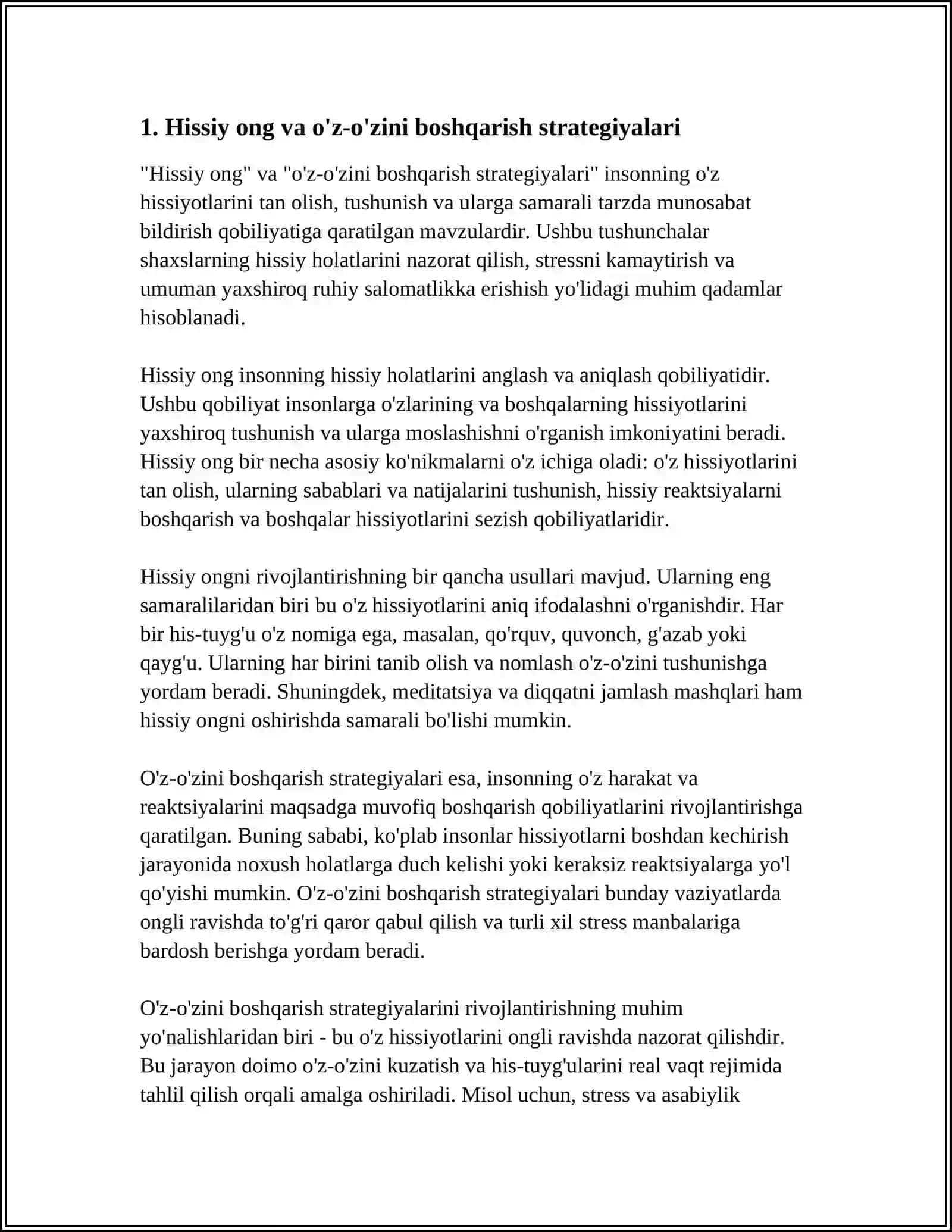 DUYUŞSAL VA TOPLUMSAL STRATEJILER 3