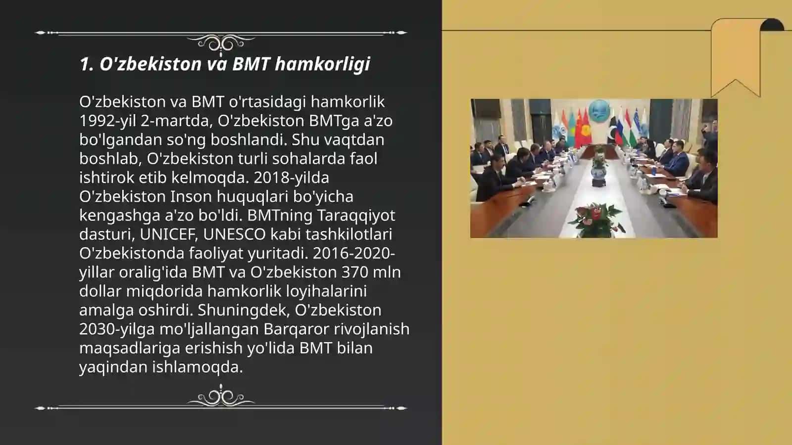 O'zbekistonning xalqaro tashkilotlar bilan hamkorlik aloqalari 3