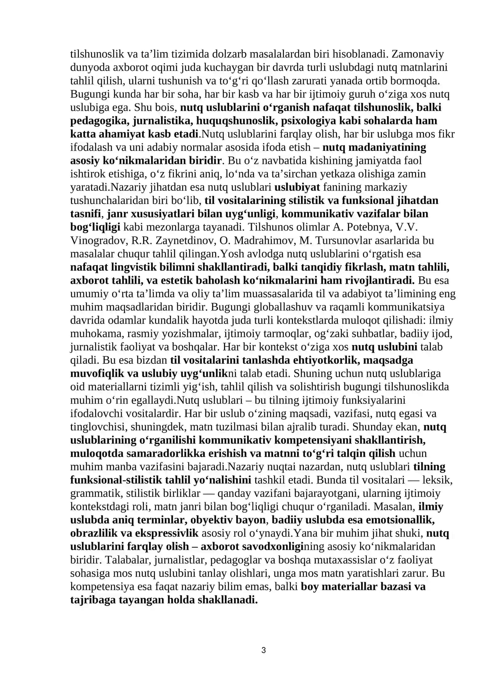 Nutq uslublariga material to‘plash 3