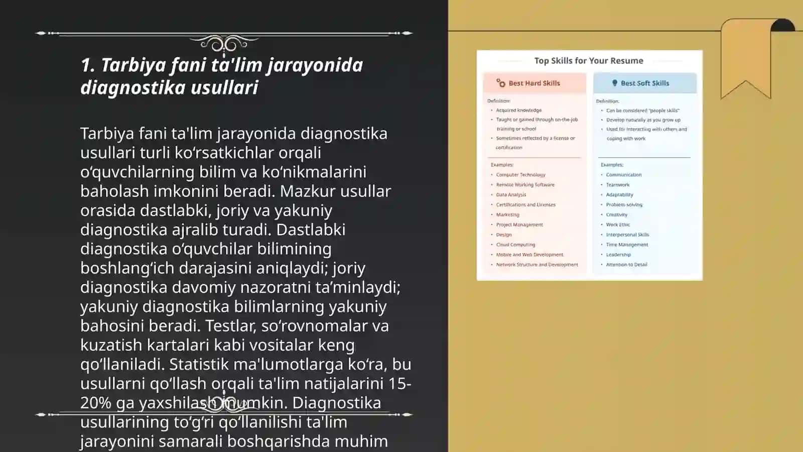 Tarbiya fani ta'lim jarayonida diagnostika usullari 3