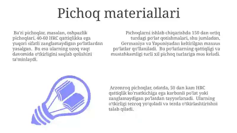 Pichoqlardan foydalanish xavfsizligi 3