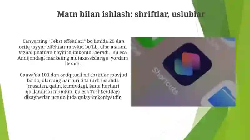 Canva ilovasidan foydalanish 3