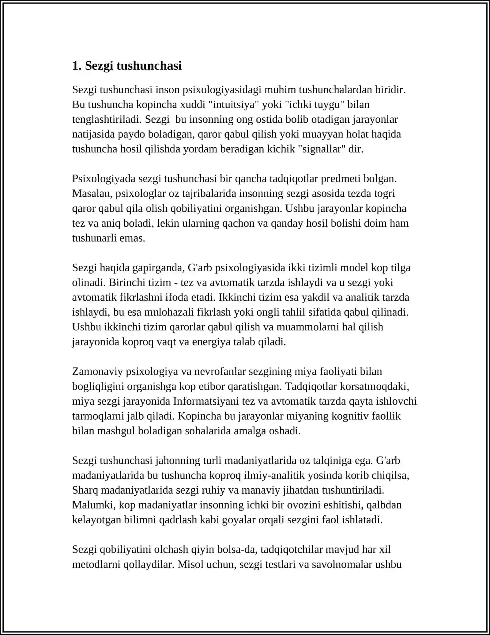 SEZGI TURLARI VA QONUNIYATLARI 3