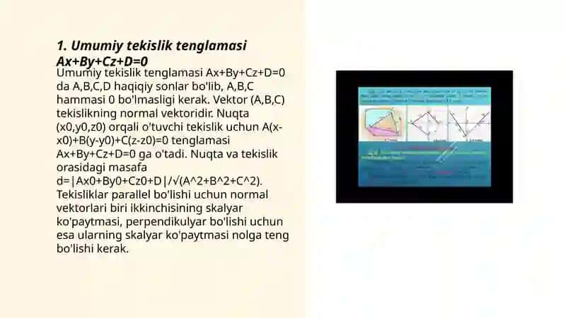 Analitik Geometriya fanidan Taqdimot 3
