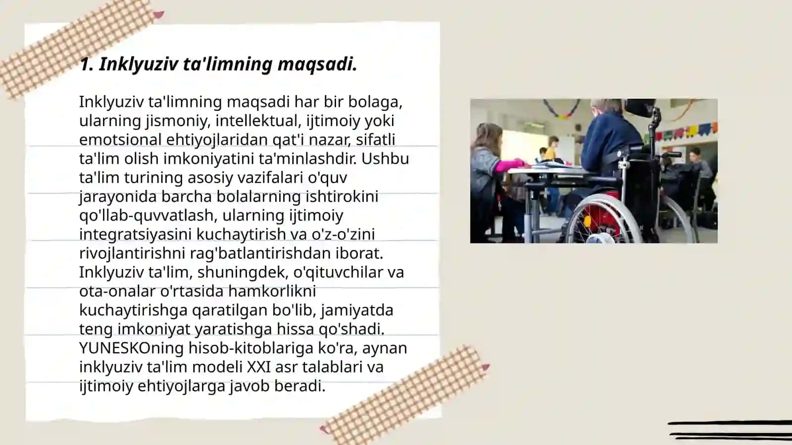 Inklyuziv va birgalikda o'qitish: ularning asosiy farqlarini asoslash 3