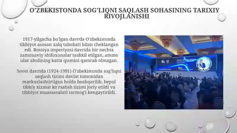 O'zbekistonda sogliqni saqlash sohasini rivojlanishi 3