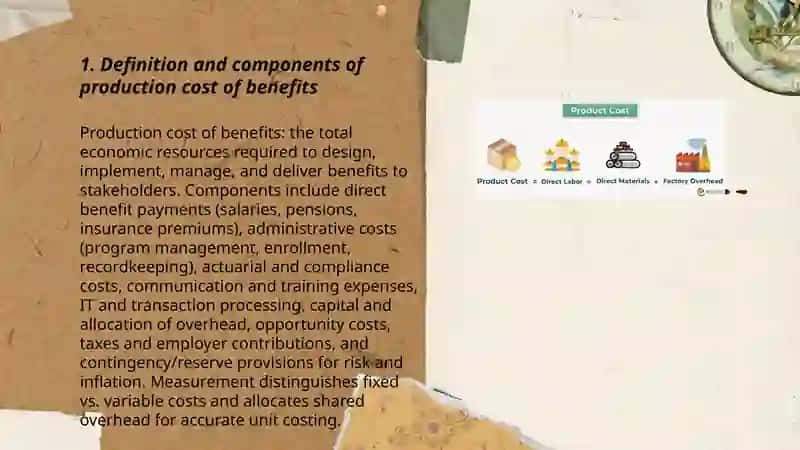 Production cost of benefits 3