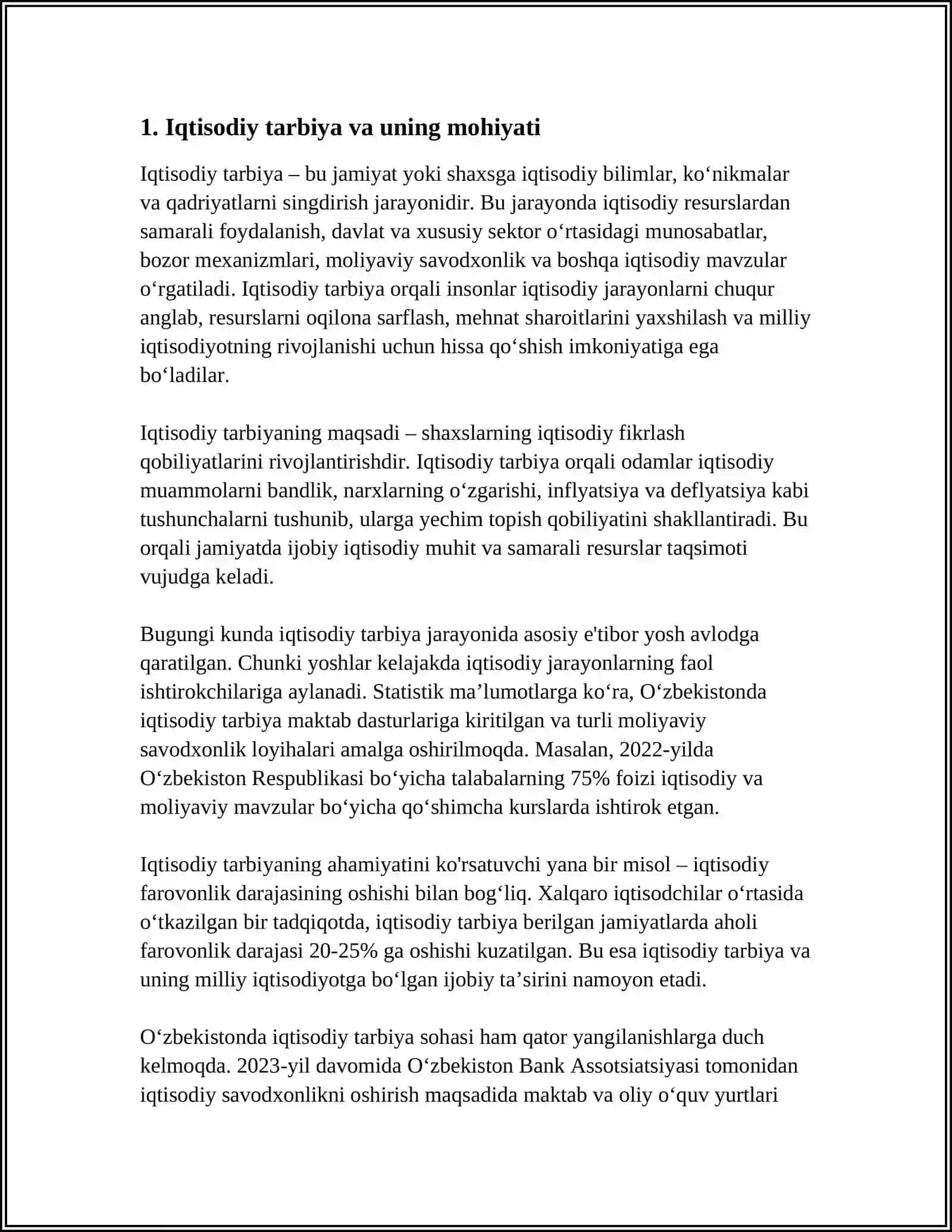 Iqtisodiy Tarbiya 3