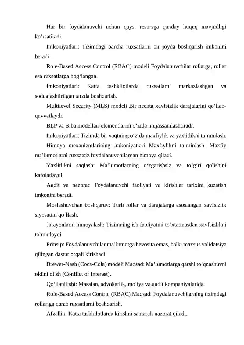 HIMOYA MEXANIZMLARI MODELLARI VA ULARNING IMKONIYATLARI 3