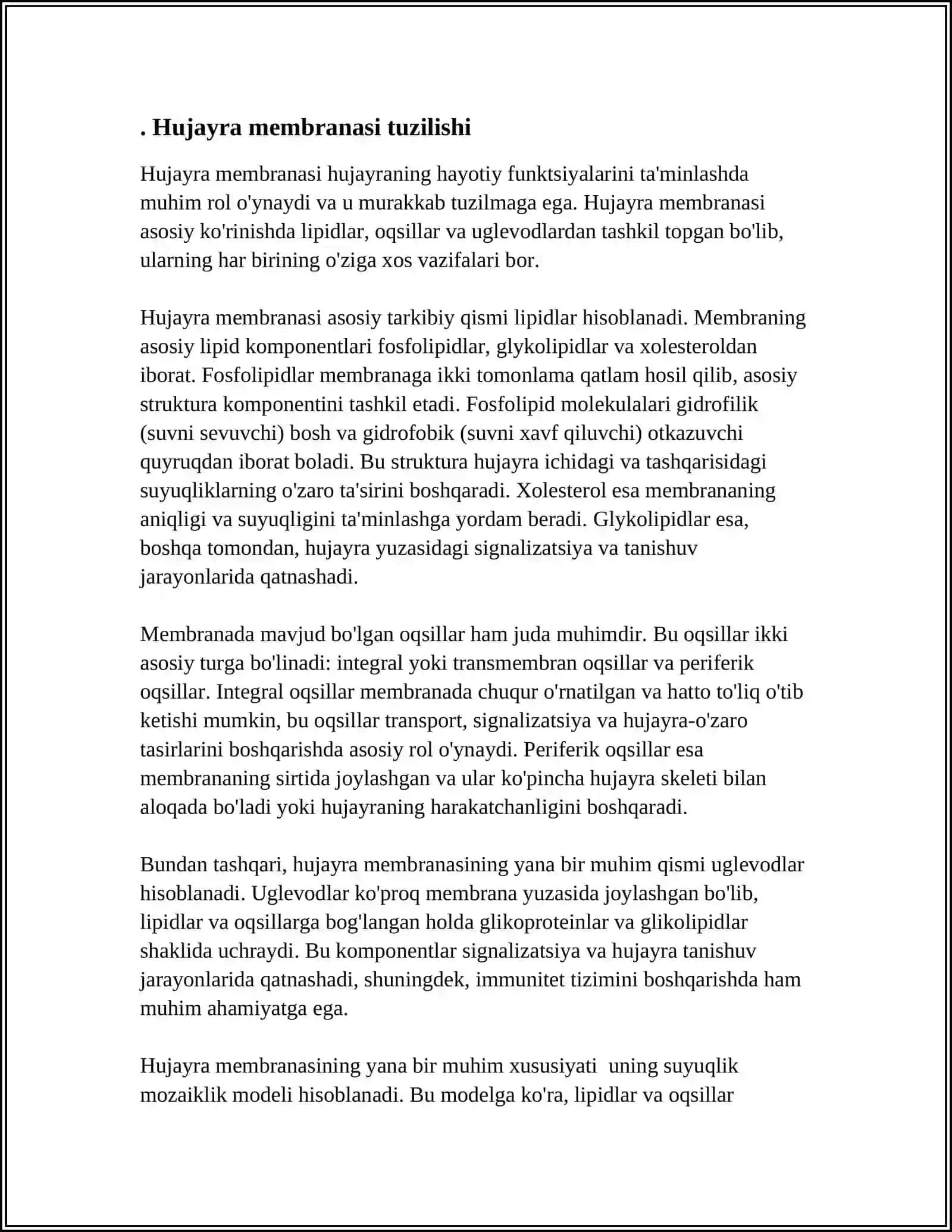 HUJAYRA MEMBRANASI 3