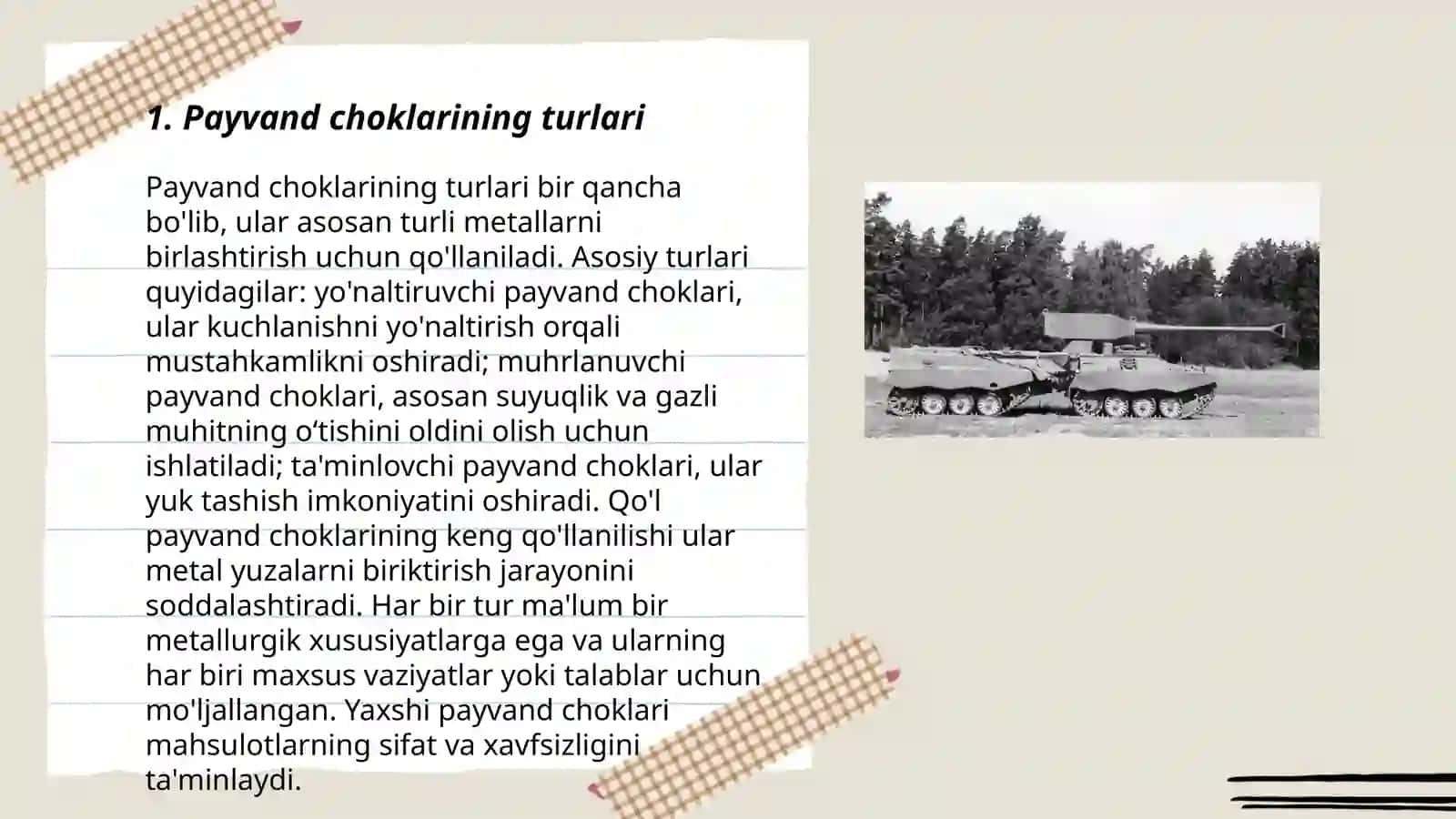 Payvand choklari va ularning turlari 3