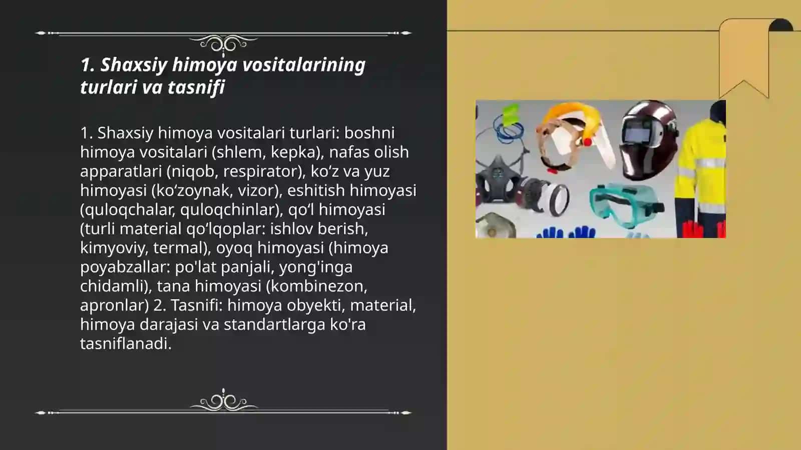 Shaxsiy himoya vositalari 3