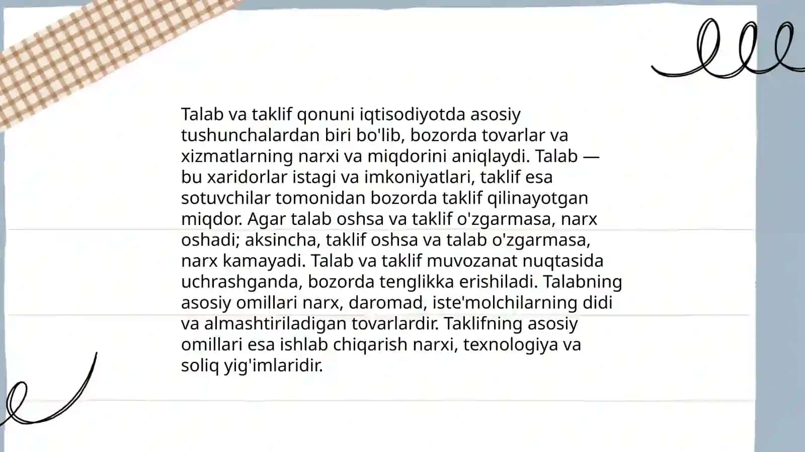 Talab va taklif tahlilining asoslari 3