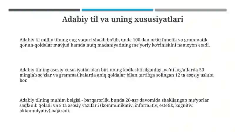 Adabiy nutq va uning uslublari 3