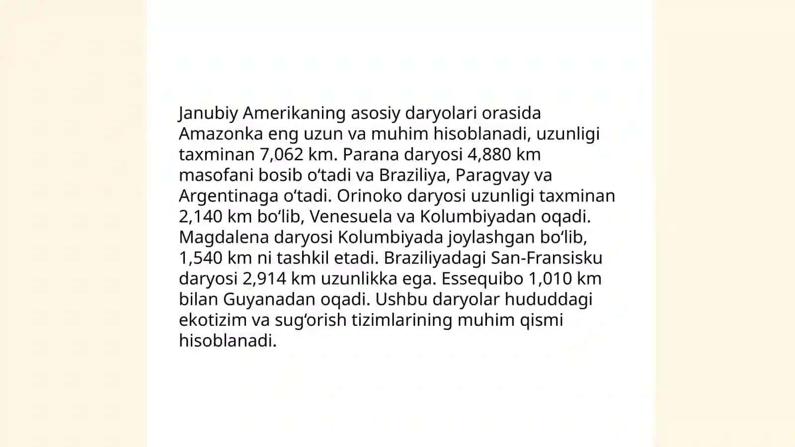 Janubiy Amerika materigi gidrografiyasi 3
