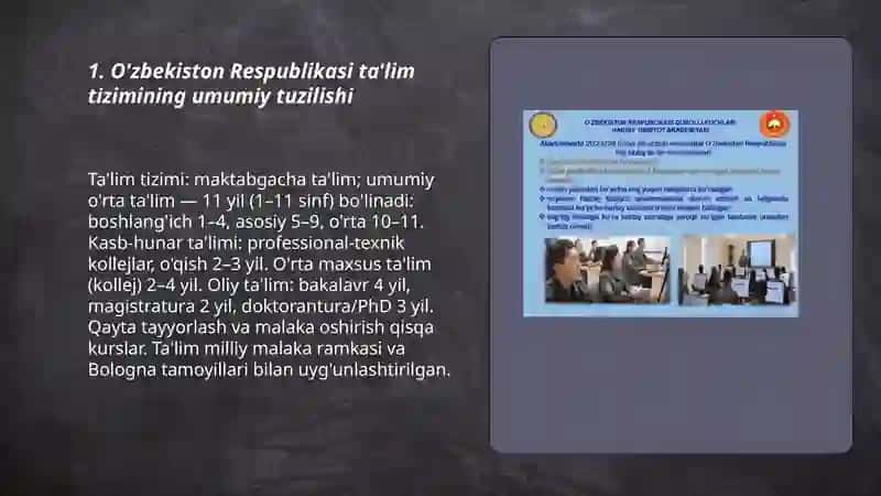 O'zbekiston Respublikasi ta'lim tizimi 3