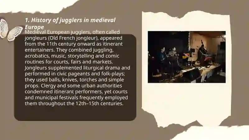 History of jugglers in medieval Europe 3