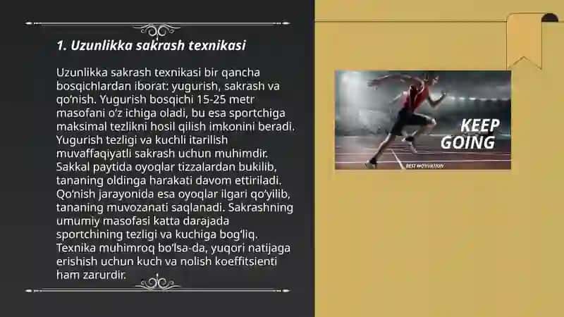 Yengil Atletika - Uzunlikka sakrashlar 3