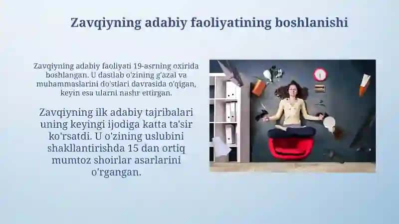 Zavqiy hayoti va ijodi 3