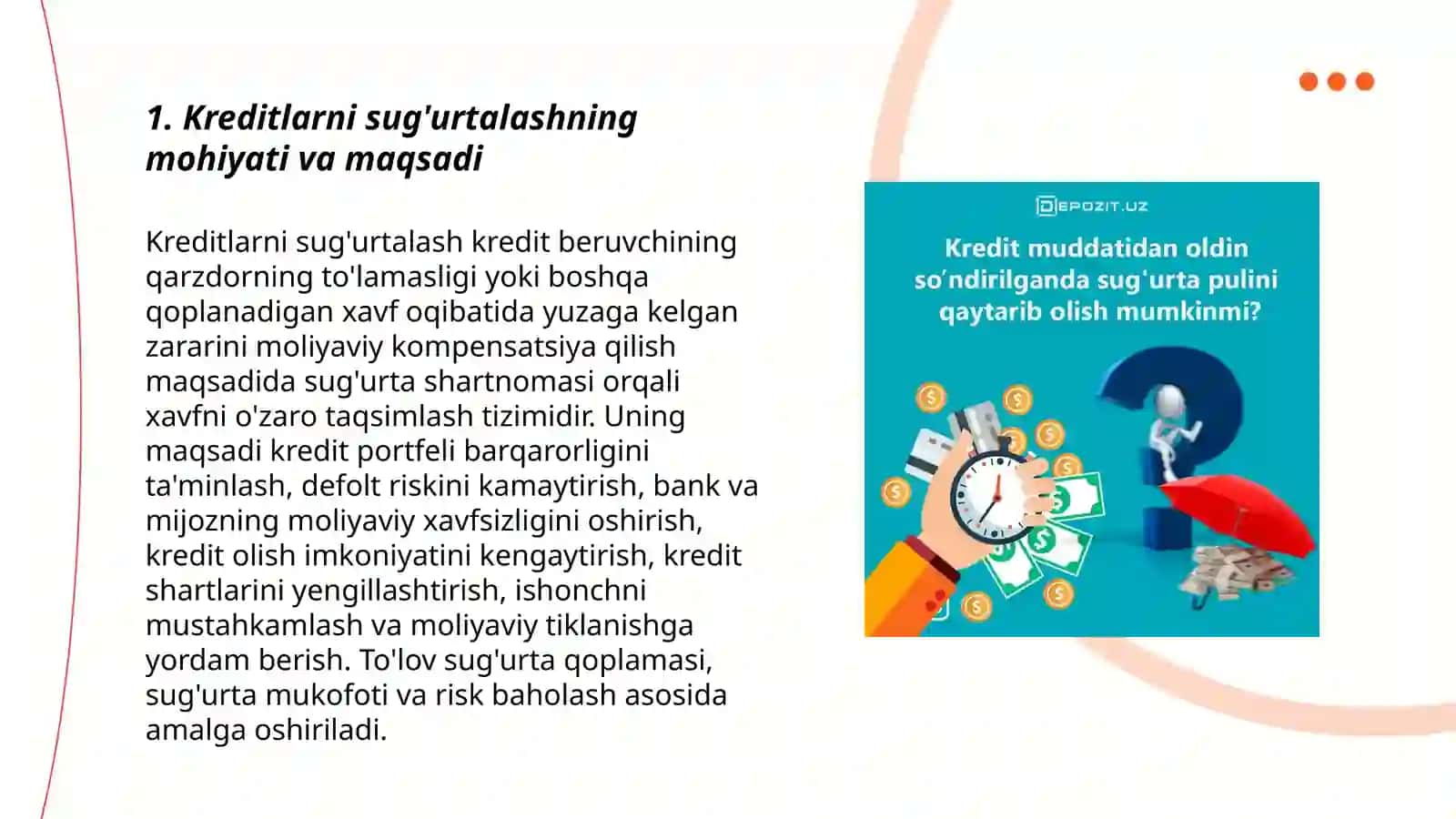 Kreditlarni sug'urtalsh 3