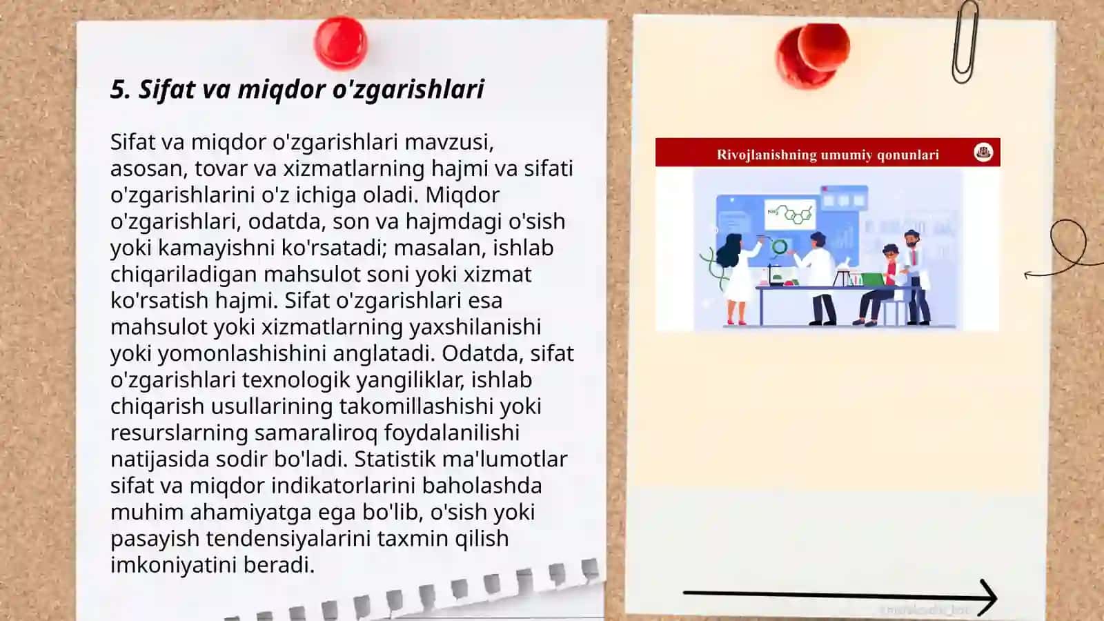 Sifat va miqdor o'zgarishlari 3