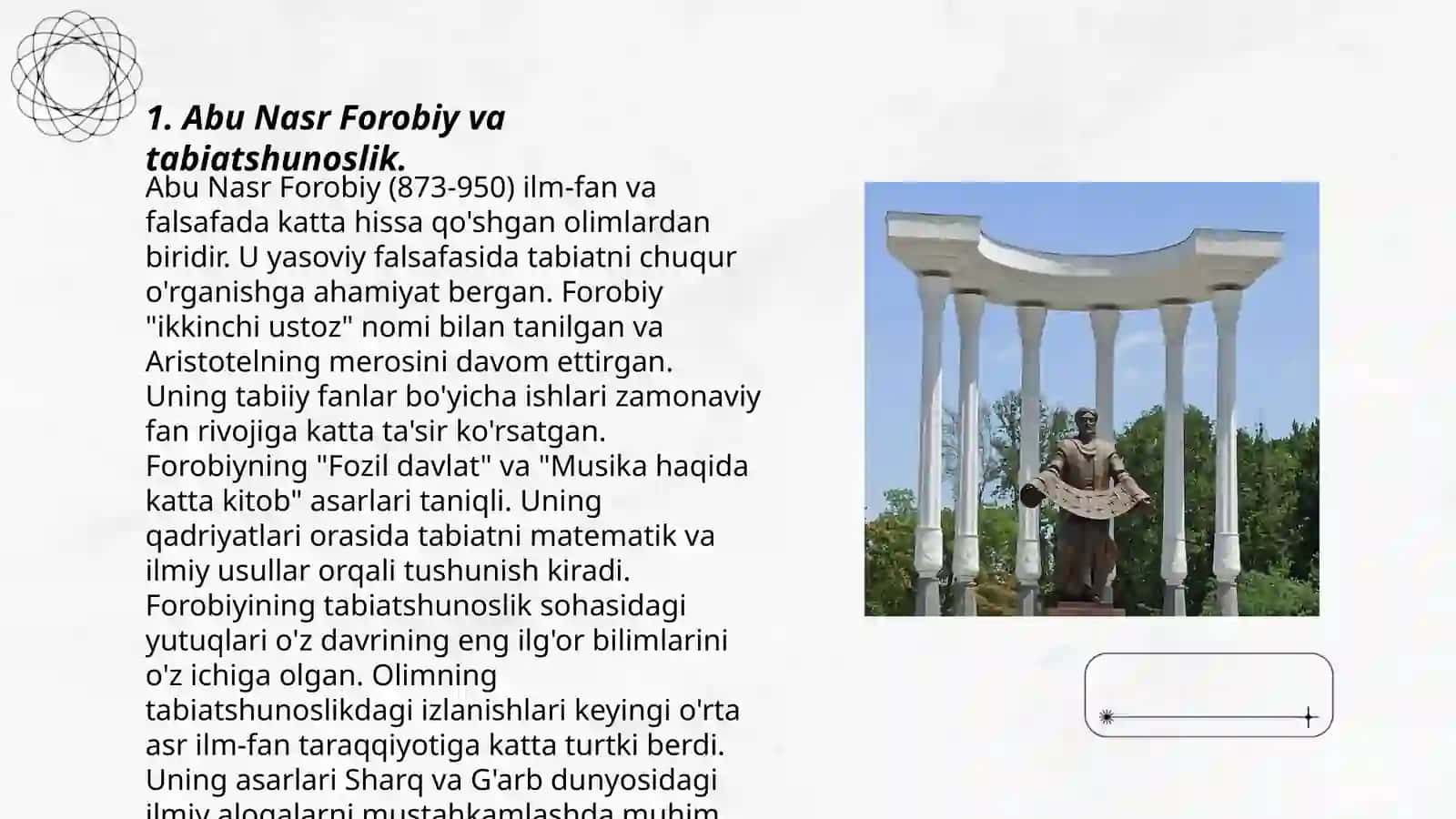 Abu Nasr Forobiy va tabiatshunoslik 3