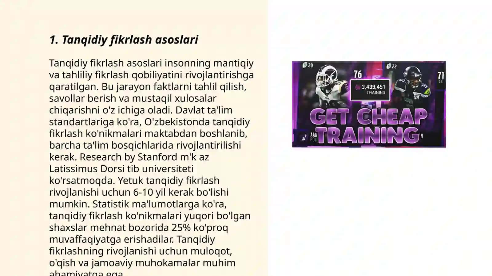 Tanqidiy fikrlash asoslari 3
