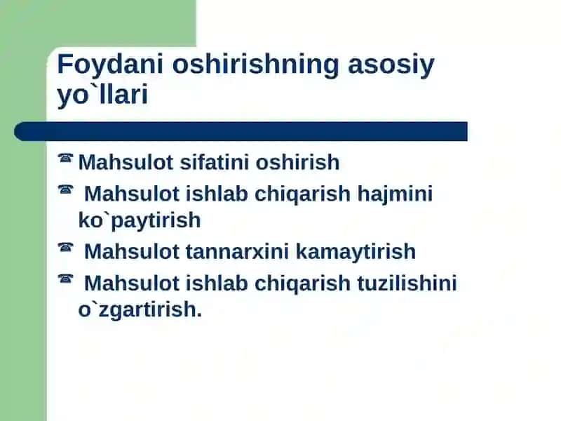 Korxona moliyaviy holati tahlili 3