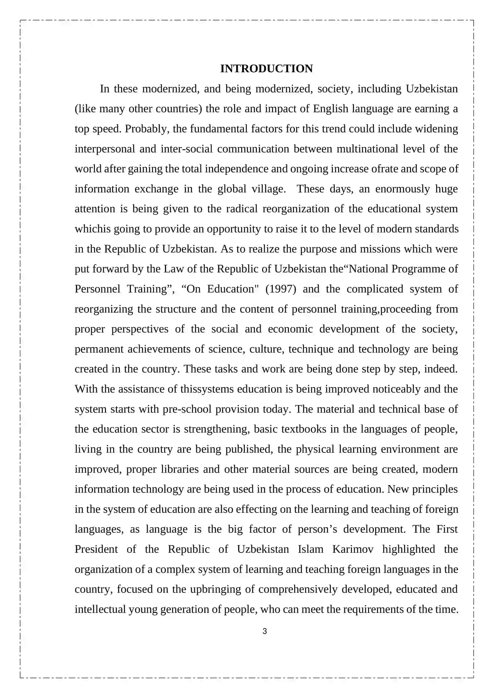 The role of listening activities in learning foreign languages and the problems of improving proficiency 3