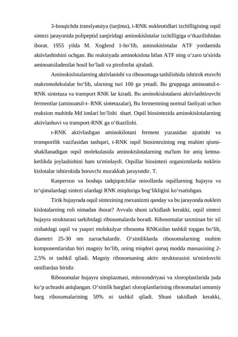 Oqsillar biosintezi va parchalanishi 3