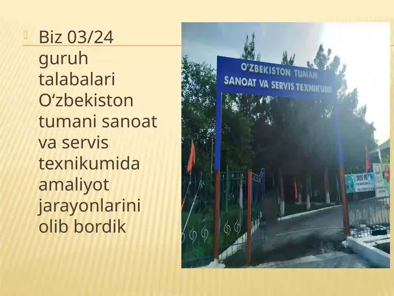 Malakaviy amaliyot fanidan taqdimoti 3