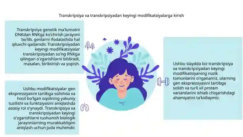 Transkripsiya va transkripsiyadan keyingi o‘zgarishlar 3