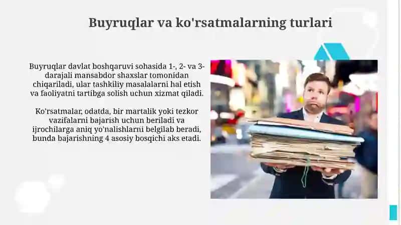 Buyruqlar va ko'rsatmalar: Asosiy tushunchalar 3
