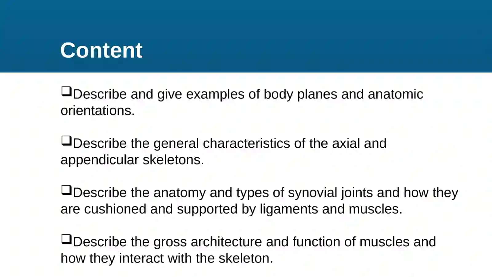 Musculoskeletal Anatomy: Foundations and Frameworks 3