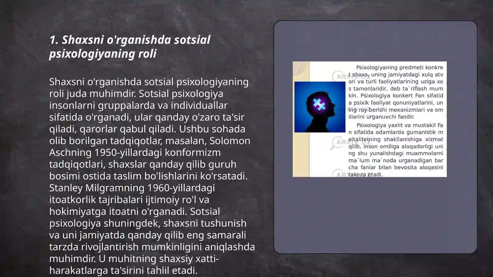 Sotsial psixologiyada shaxs muammosi 3