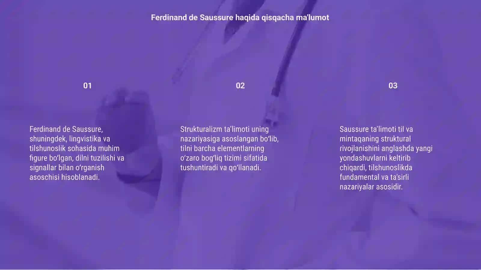Ferdinand de Saussure ta’limoti va Tilshunoslikda Strukturalizm 3