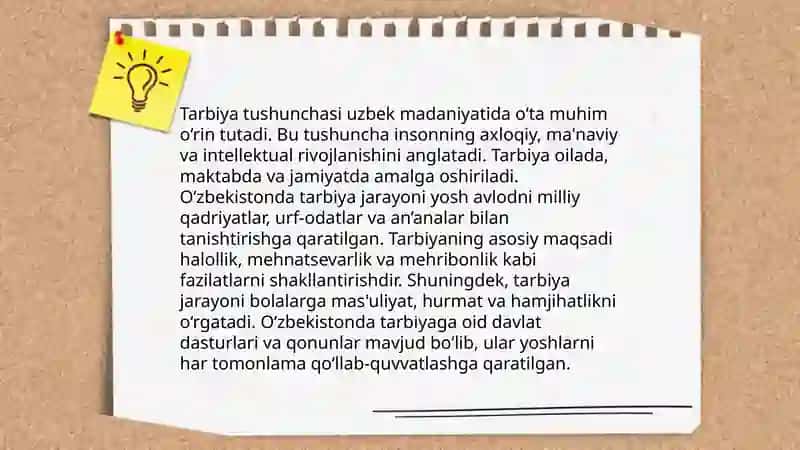 Tarbiya ishlar metodikasining maqsad,vazifalari 3