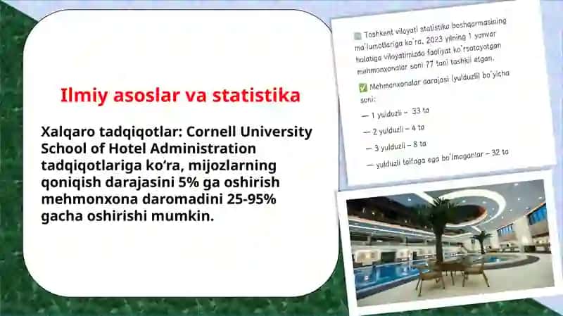 Mehmonxona xizmatlarining sifatini oshirish usullari 3