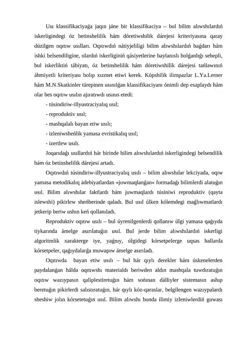 AstronomiyanÍ oqÍtÍw metodlarÍ 3