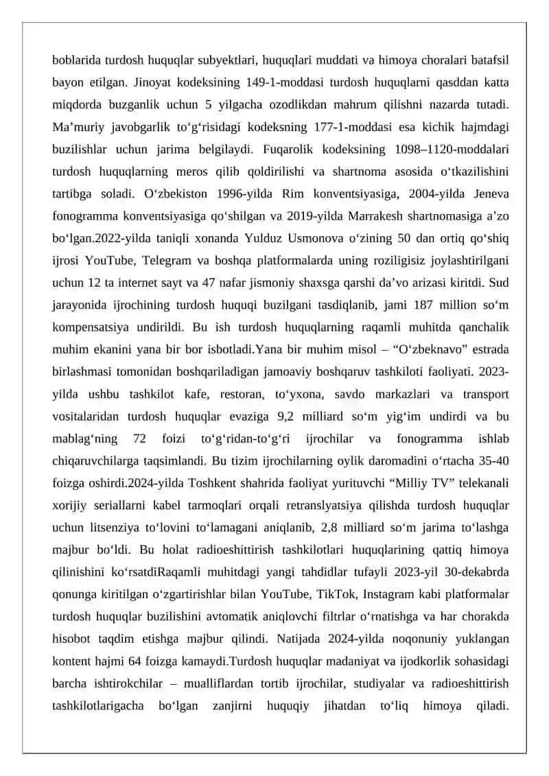 Turdosh huquqlar 3