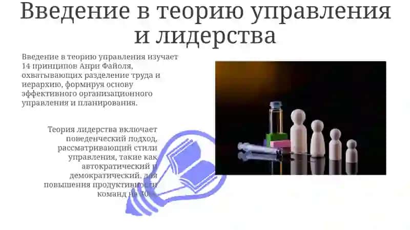 Основные теории управления 3