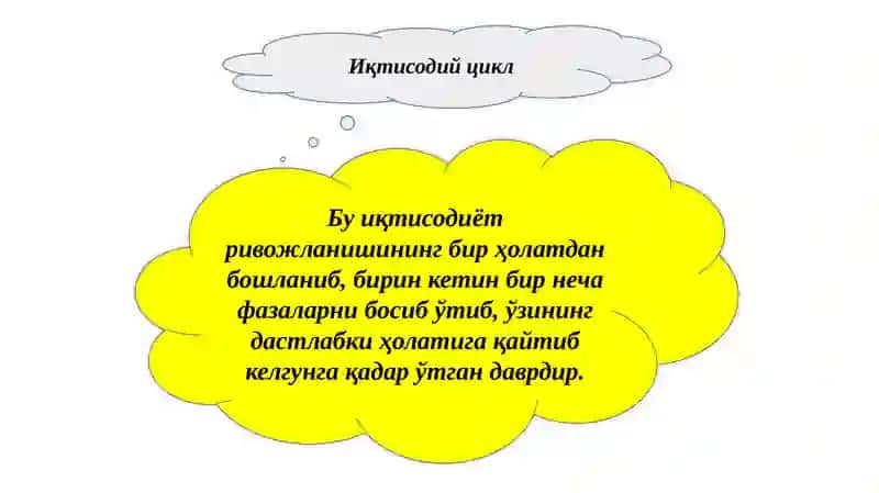 Иқтисодиётнинг цикллиривожланиши 3